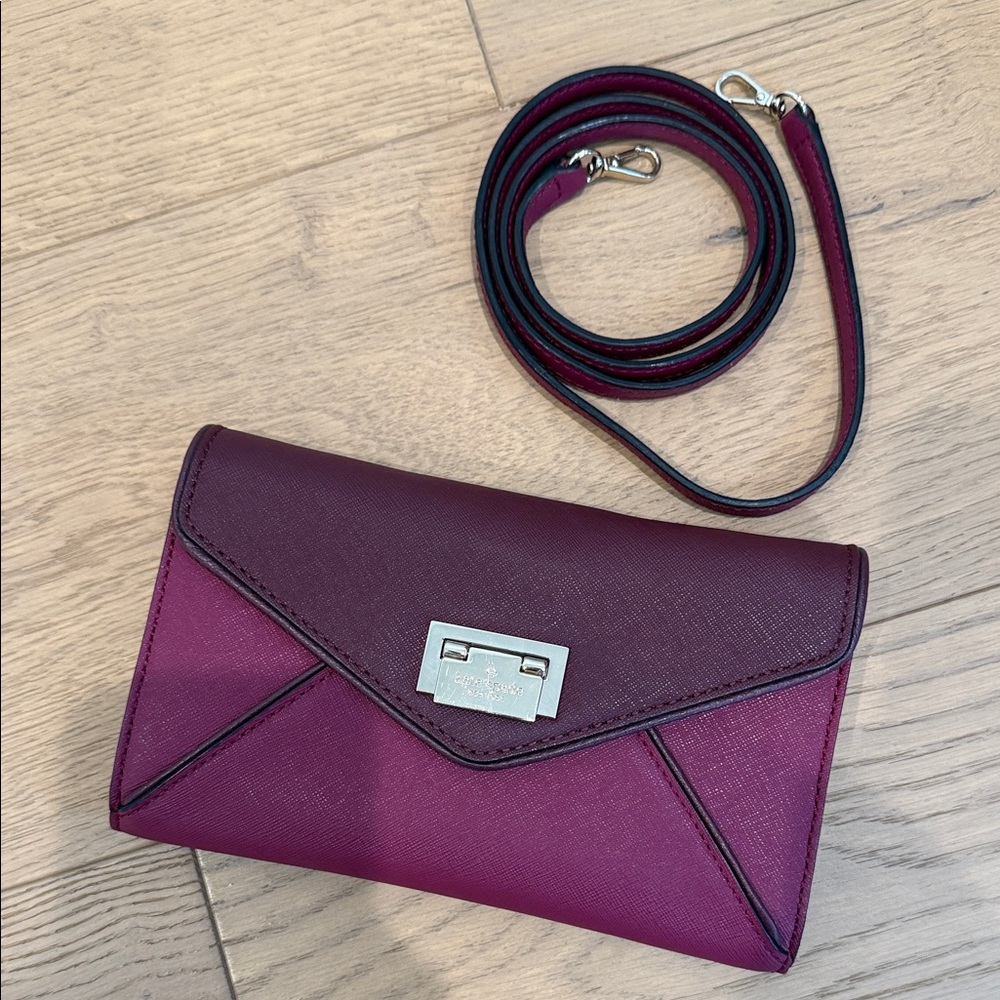 Kate Spade Magenta Envelope Clutch